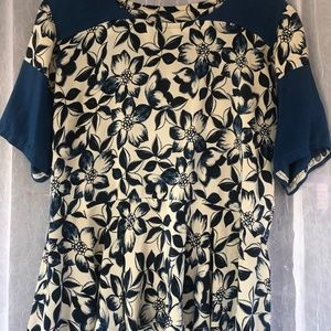 Silk short sleeve top